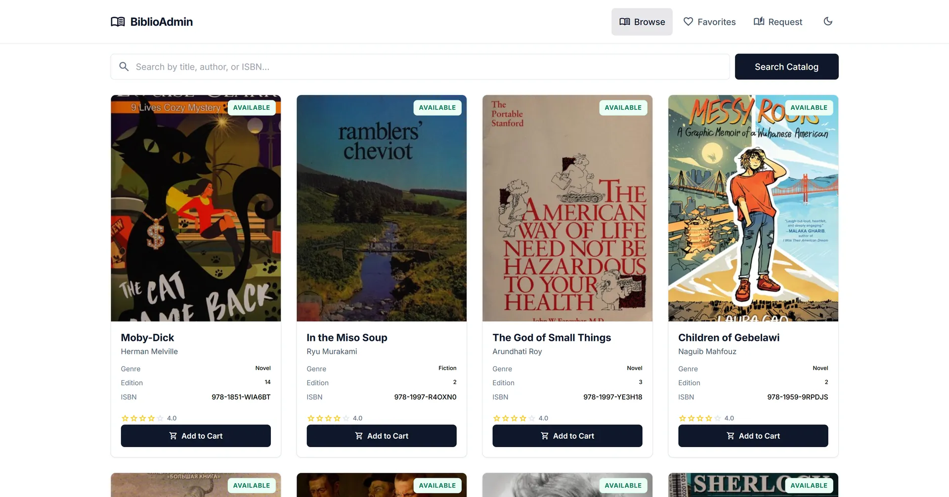 Library Management System screenshot 1