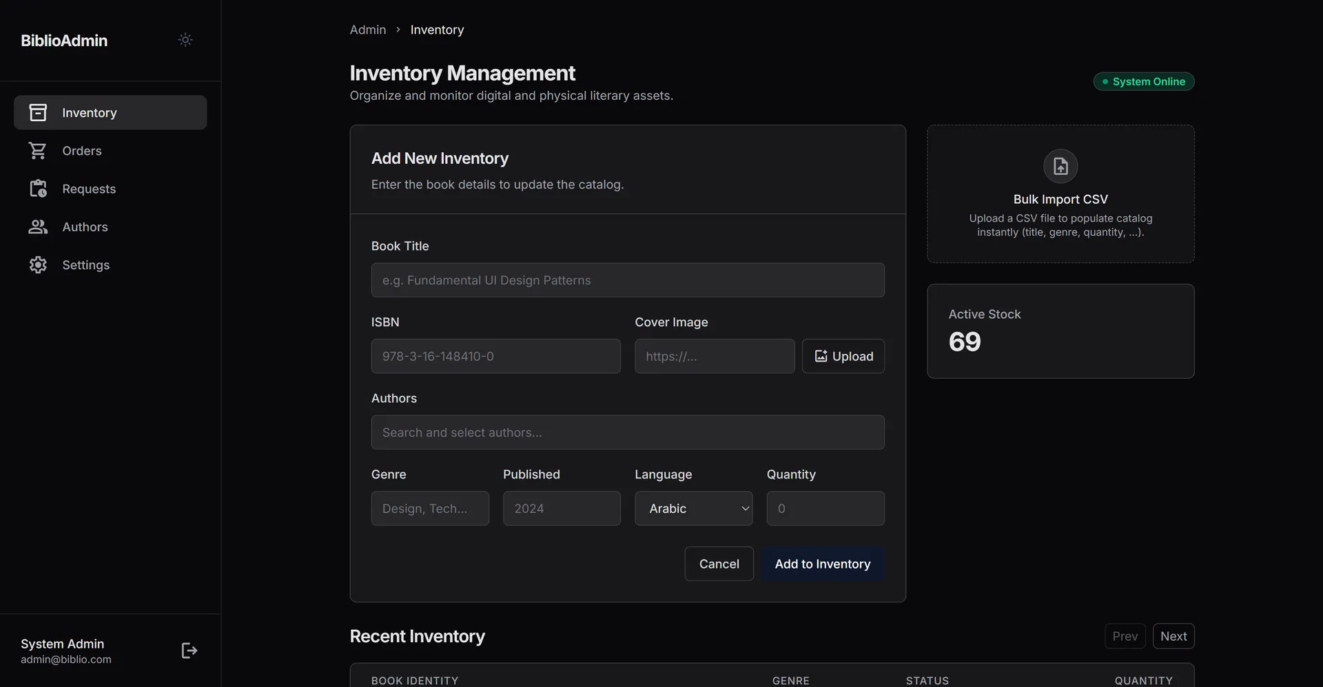 Library Management System screenshot 8